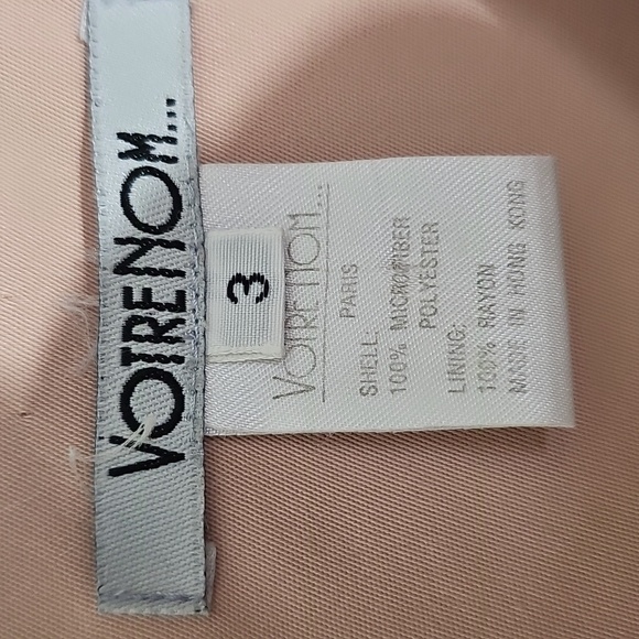 Votre Nom Light Pink, Blush, Sleeveless Mini Dress.  Sleevless. Size 3. - Picture 2 of 7